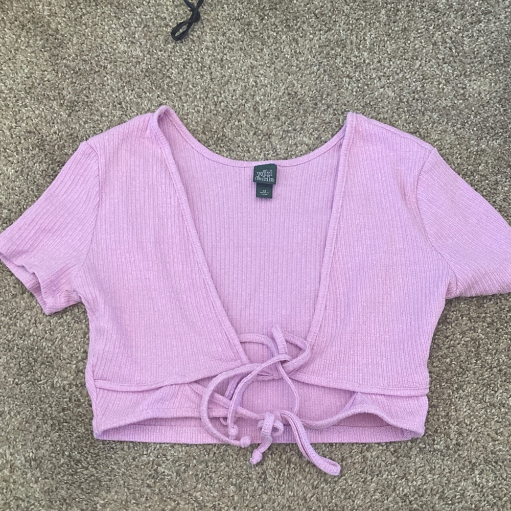 Wild Fable Pink Ribbed Top - Picture 1 of 3